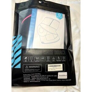 DOUFURT Knee Brace Small Pink/Black with Original Packaging
